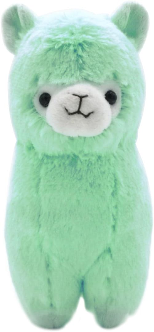 Cuddly Plush Llama Rainbow Green Alpaca Lamb Stuffed Animal Toy Doll