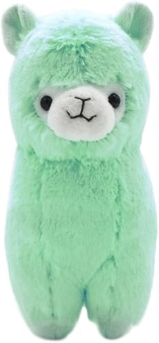 Cuddly Llama Rainbow Green Alpaca Muñeca de 7 pulgadas Suave Bebé de Peluche Muñeca Muñeca de San Valentín Cumpleaños Navidad Boda Aniversario