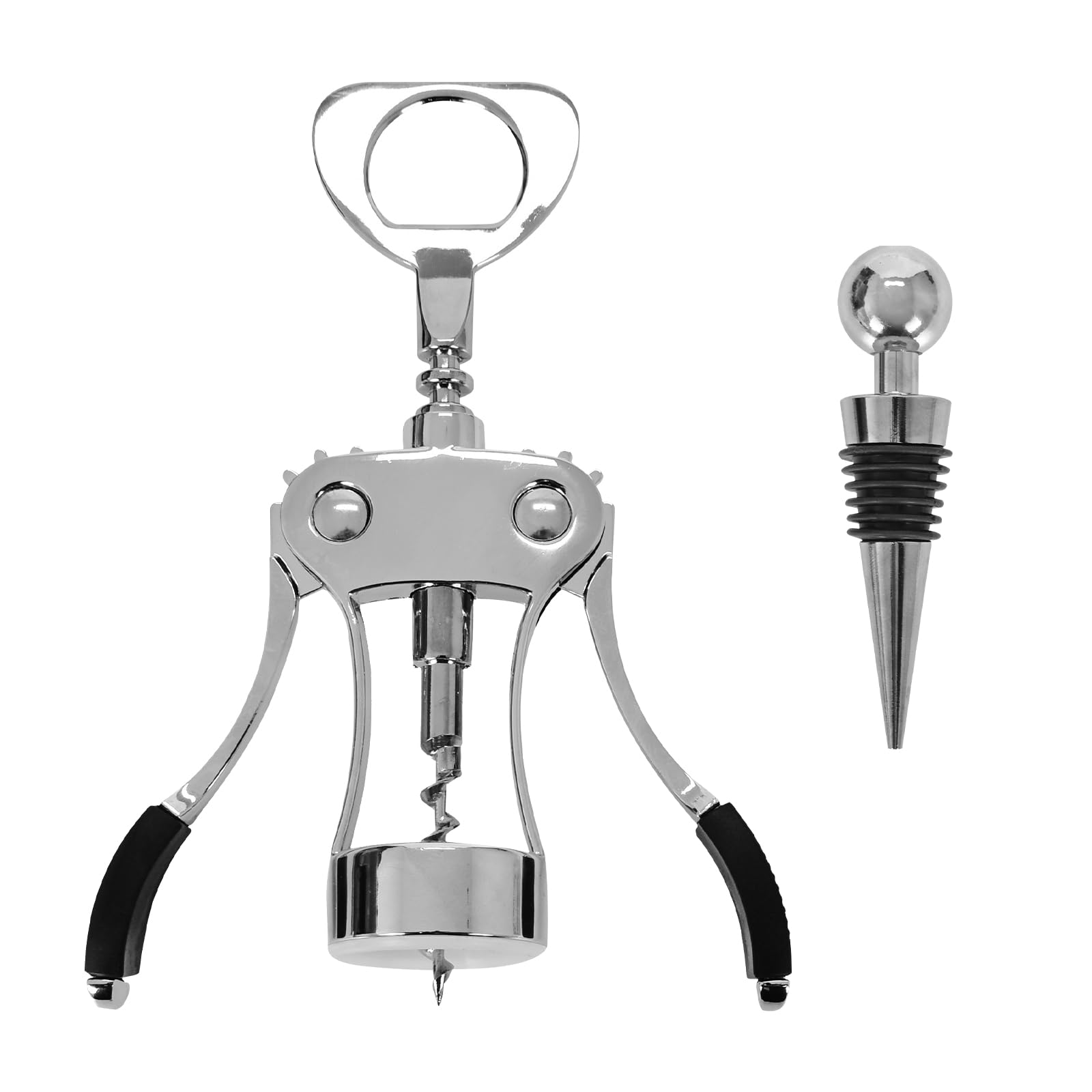 Abrebotellas con tapón de vino, sacacorchos multifuncional para todos los tapones de corcho y botellas de cerveza, adecuado para amantes del vino