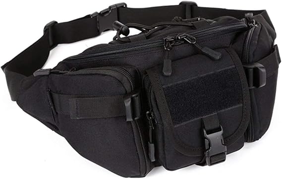 Vbestlife Water Bottle Holder Waist Pack - Adjustable Nylon Pouch With MOLLE - For Hiking/Running