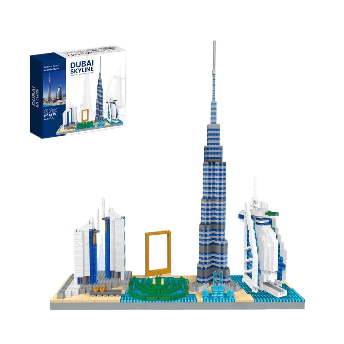 Dubai Skyline Building Blocks Set, World Famous Architectural Building Kit