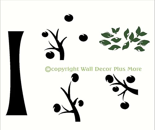 Miniatura 2 de Wall Decor Plus More Vinilo decorativo para pared con diseño de árbol para habitación familiar o sala de estar, diseño de árbol marrón chocolate y