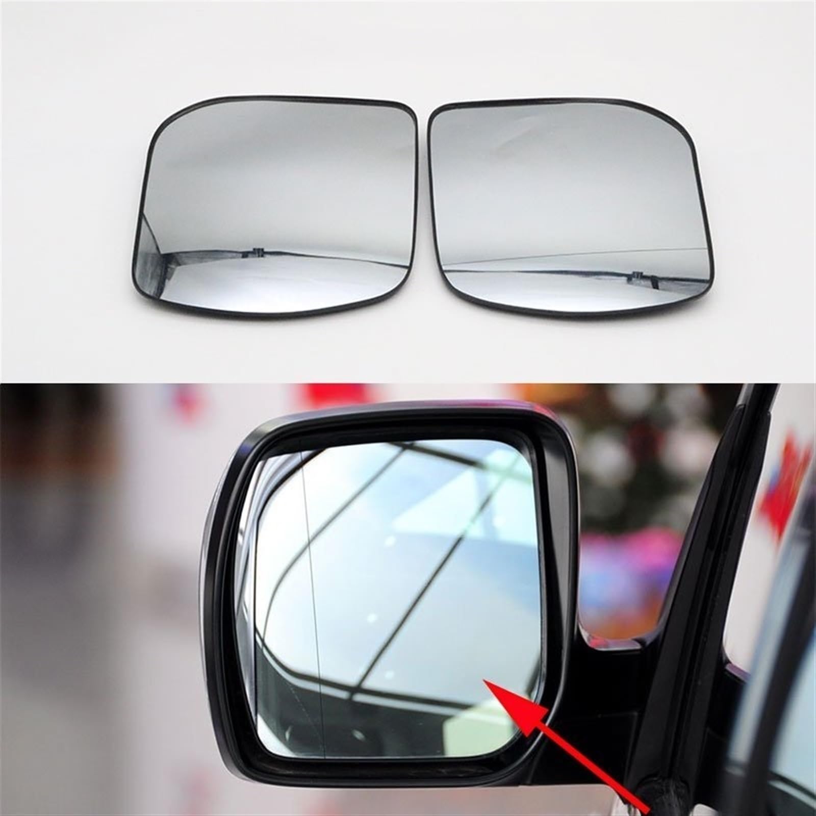 Rétroviseur voiture Pour Subaru pour Forester 2008-2010 rétroviseur extérieur de voiture lentille en verre avec chauffage(Right)