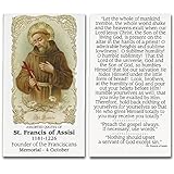 St. Francis of Assisi Prayer Card 10 Pk