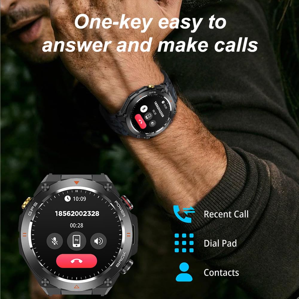 findtime GPS Smart Watch Running Watches with Bluetooth Call - Image 3