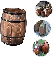 Vista 8 de GANAZONO Cubo de deseos Paisajismo Artesanía Retro Fiesta Madera Decoración Contenedor Maceta Estilo Decoración para Decoración de Paisaje Plantas