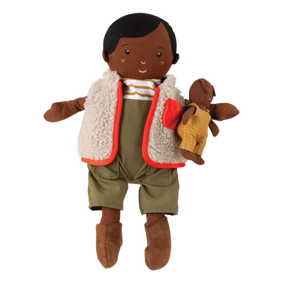 Manhattan Toy Playdate Friends Ellis Machine Washable and Dryer Safe 14 Inch Doll with Mini Bunny Stuffed Animal