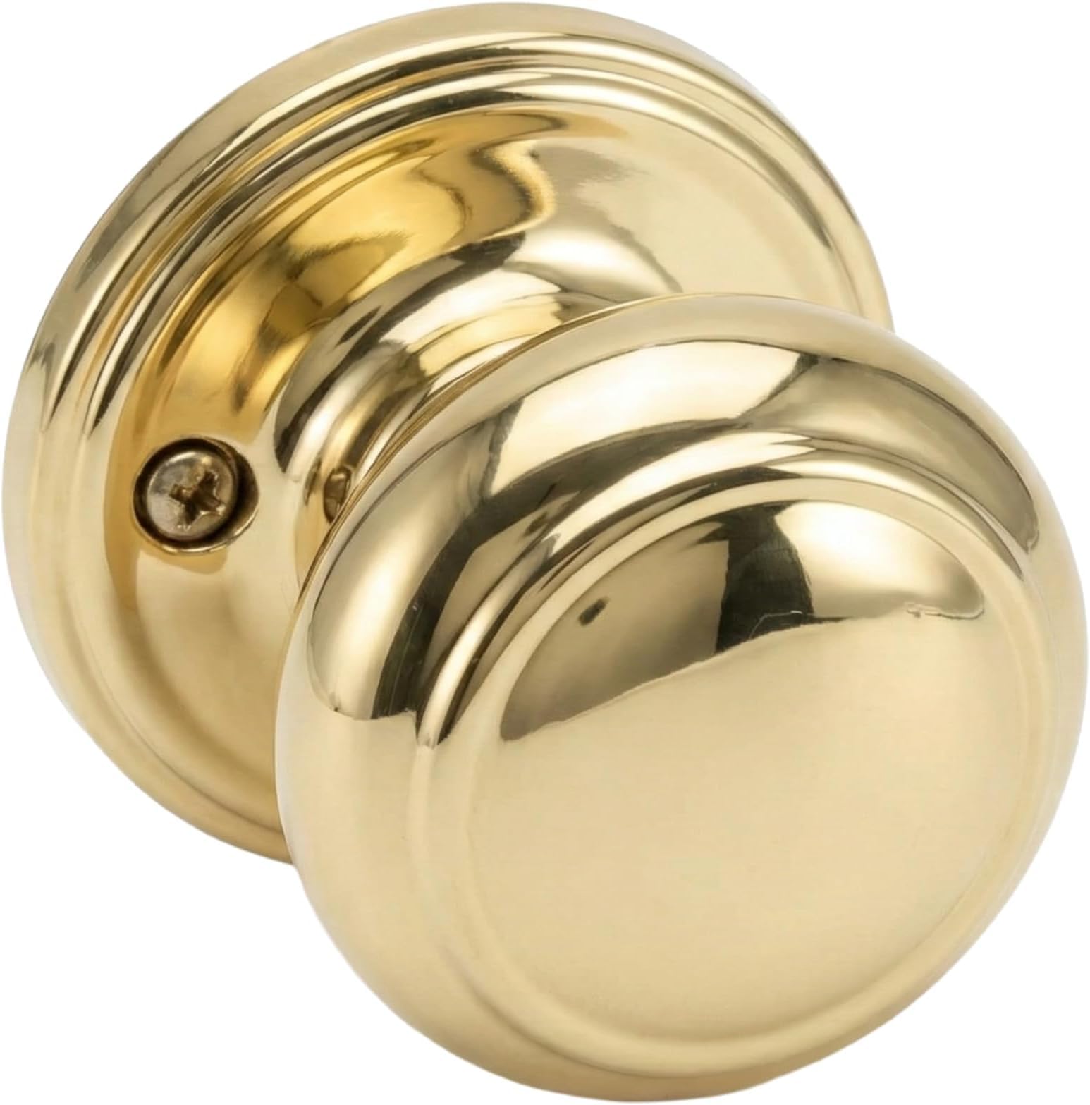 Polished Brass Colonial Door Knob - Dummy Function -7