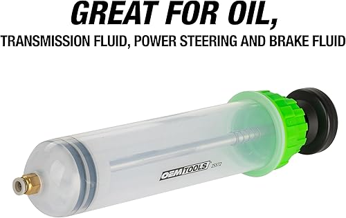 Miniatura 7 de OEMTOOLS Bomba extractora y llenadora de líquidos de 500 cc - Bomba de vacío de precisión de alta capacidad para líquido de frenos, transmisión,