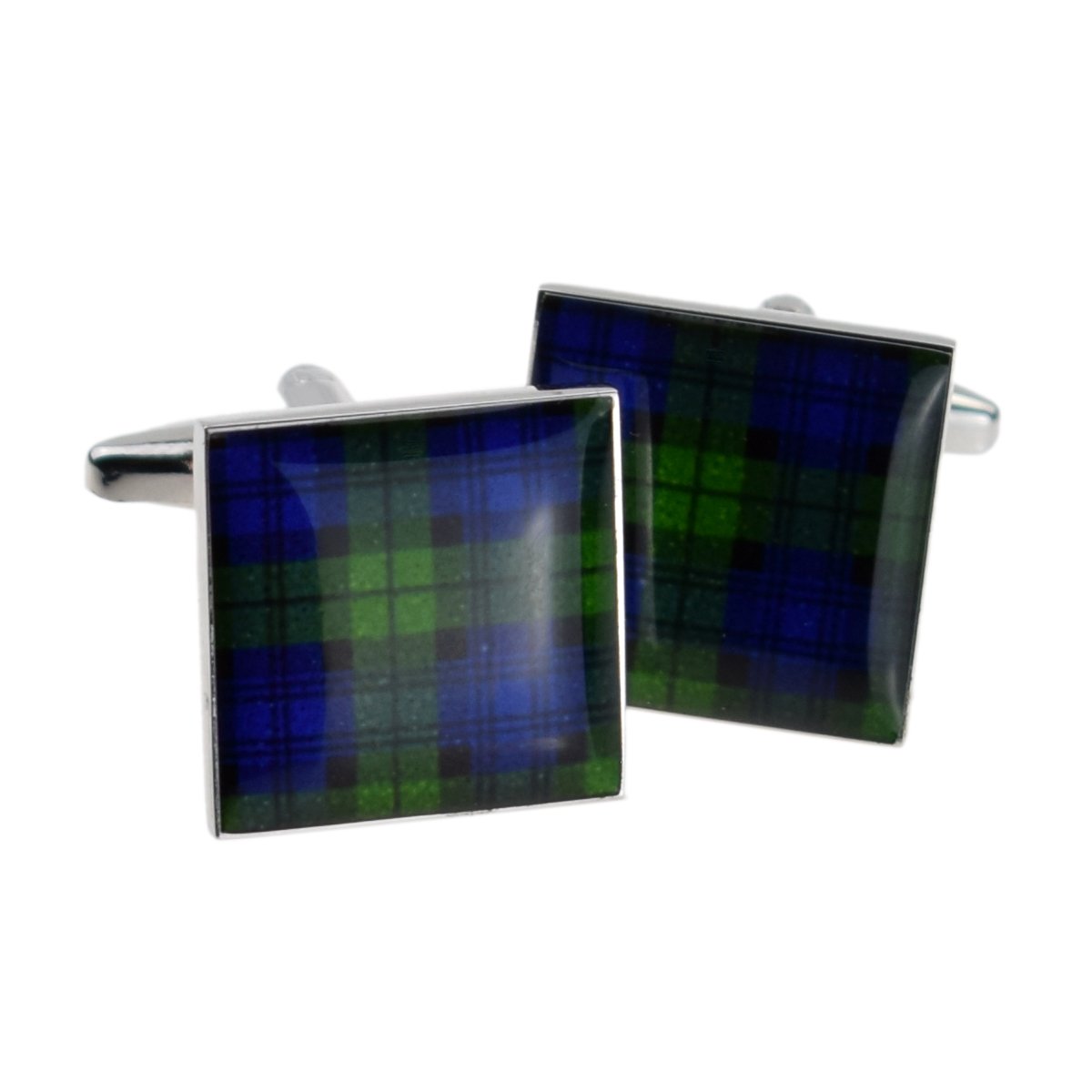 Gtr Green Scottish Black Watch Tartan Cufflinks (X2bocs132)