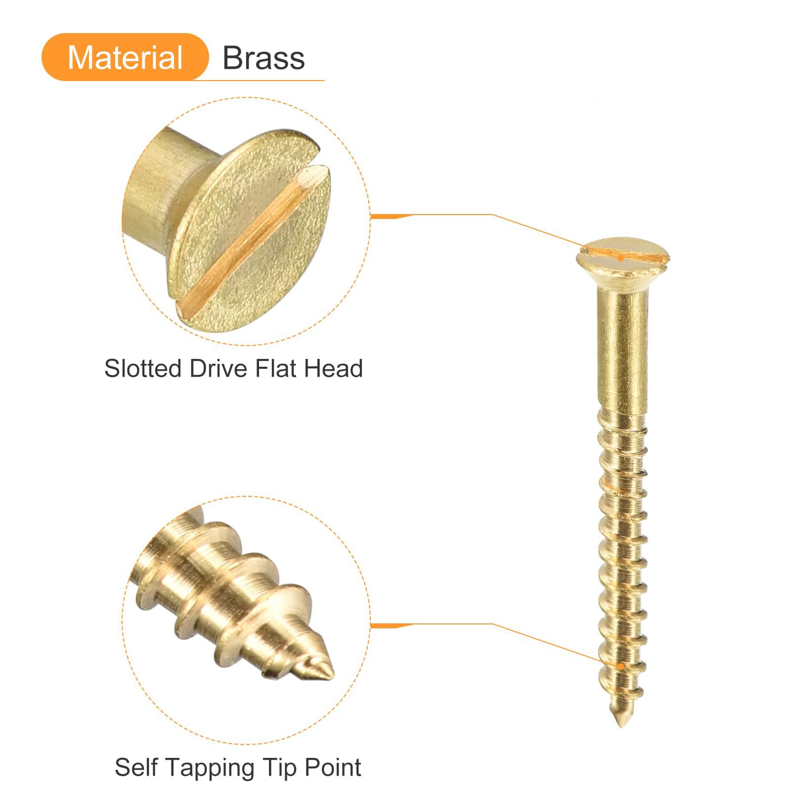 TA-VIGOR 100Pcs Self Tapping Screws, M2 Slotted Flat Head Screw, 20mm Round Head Slotted Tapping Screws - Image 4