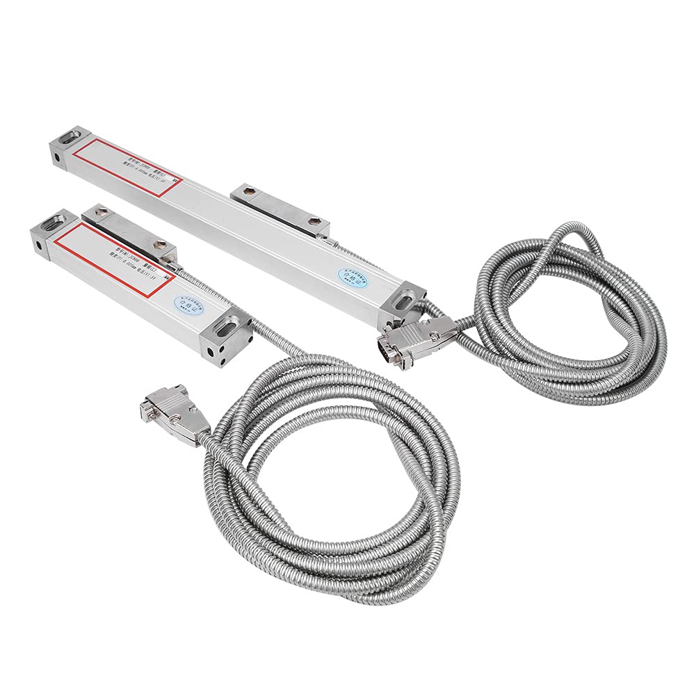 Linear Skala Gitter Lineal Aluminiumlegierung Hochgenauiges Messwerkzeug für JCS900 2AE 3AE Digitale Display -Mahlen -Drehmaschine mit Montagezubehör 0 300 mm 0 450mm (Striche 300 mm und 450 mm)