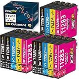 t1281 für welchen drucker DOREINK für epson t 1285 Druckerpatronen:Der neueste kompatible Chip mit starker Erkennung und hochwertiger Tinte sorgen für hochauflösenden Druck und lebendige Farben;geben Sie 24 Monate Garantie