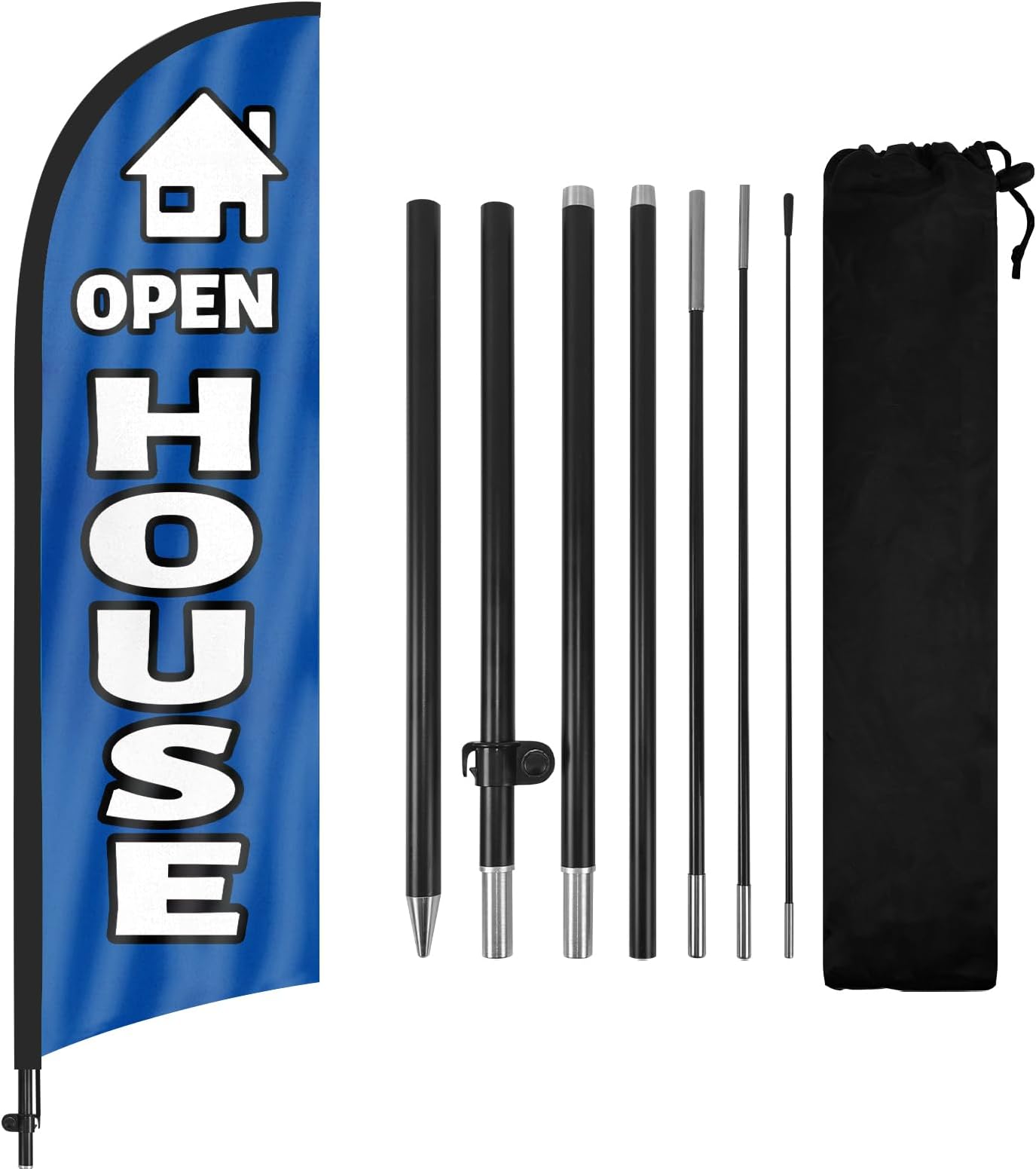 2 Pack Open House Flags Signs Banners or Real Estate Flags