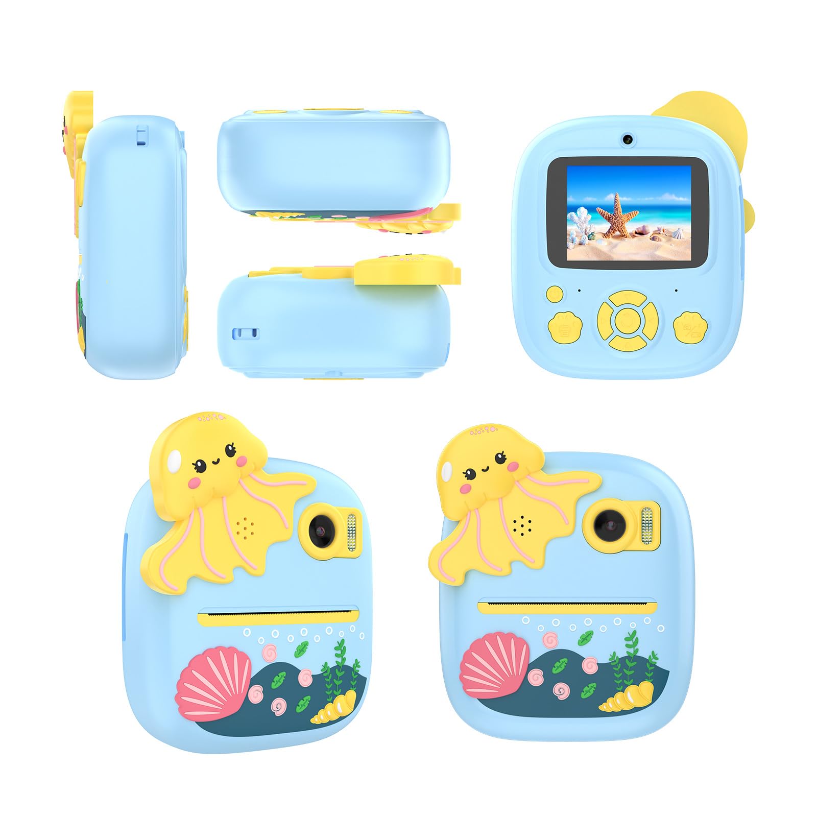 Bambini Macchina Fotografica Digitale Stampa Per Bambini Macchina Fotografica Stampa Video Giocattolo Stampa 1080P Video Temperatura Bambini Resistente