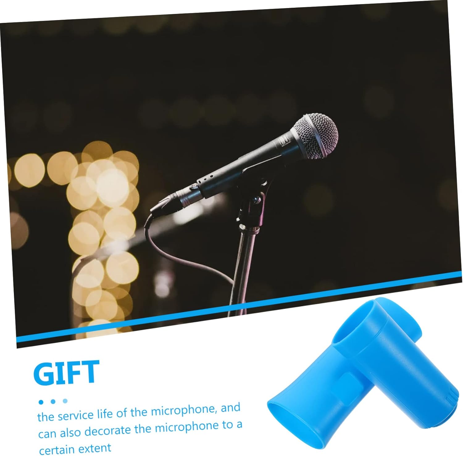 5sets Microphone Cover Kit Silicone Full Protector Mic Covers for Recording Studio Ktv Use