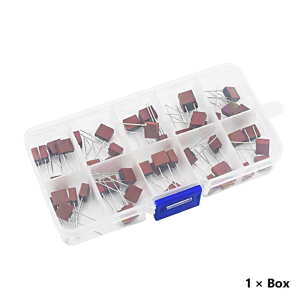 Fuse 10 Styles 50pcs / Box Square Plastic 392 Electrical Assorted Mix Set 0.5 1A 1,25 A .6 A 2A 2. A 3,15 A 4A 5A