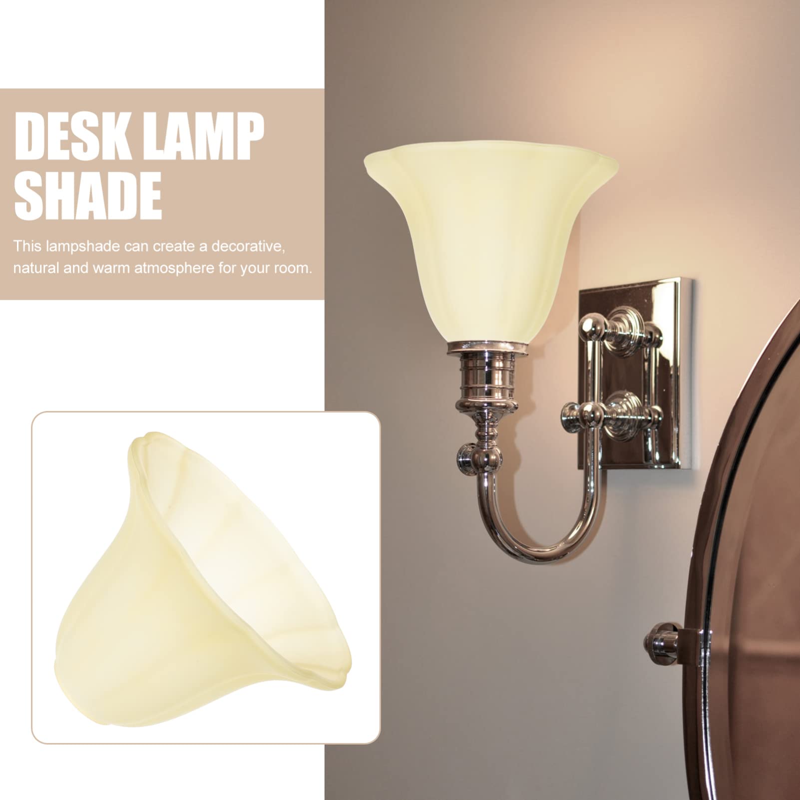 DOITOOL 2 Pezzi E27 Paralume In Paralumi In Smerigliato Per Lampada Tavolo Lampada A Sospensione Vintage Lampada Di Ricambio Ombra Copertura Della Luce Pavimento Lampada