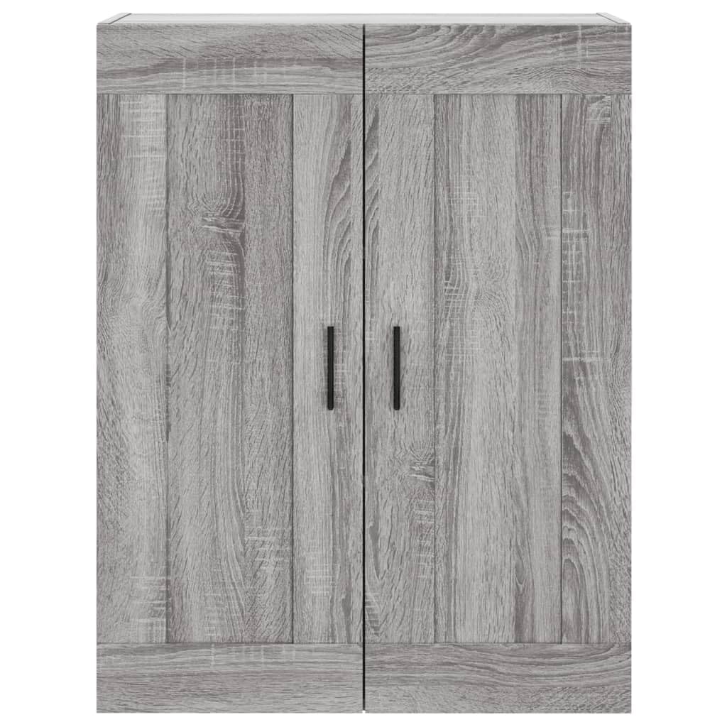vidaXL Mobile a Parete Grigio Sonoma 69,5x34x90 cm Legno Multistrato, armadietto a Muro, portaoggetti pensile, pensile, pensile a Muro, Mobile pensile
