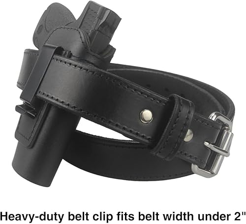 Miniatura 6 de IWB - Funda de pistola de piel auténtica, compatible con Glock 17 17L 19 19X 22 26 43 43X 45, S&W M&P Shield SD9 SD40 SW9VE SW40VE, Taurus G2 G2C