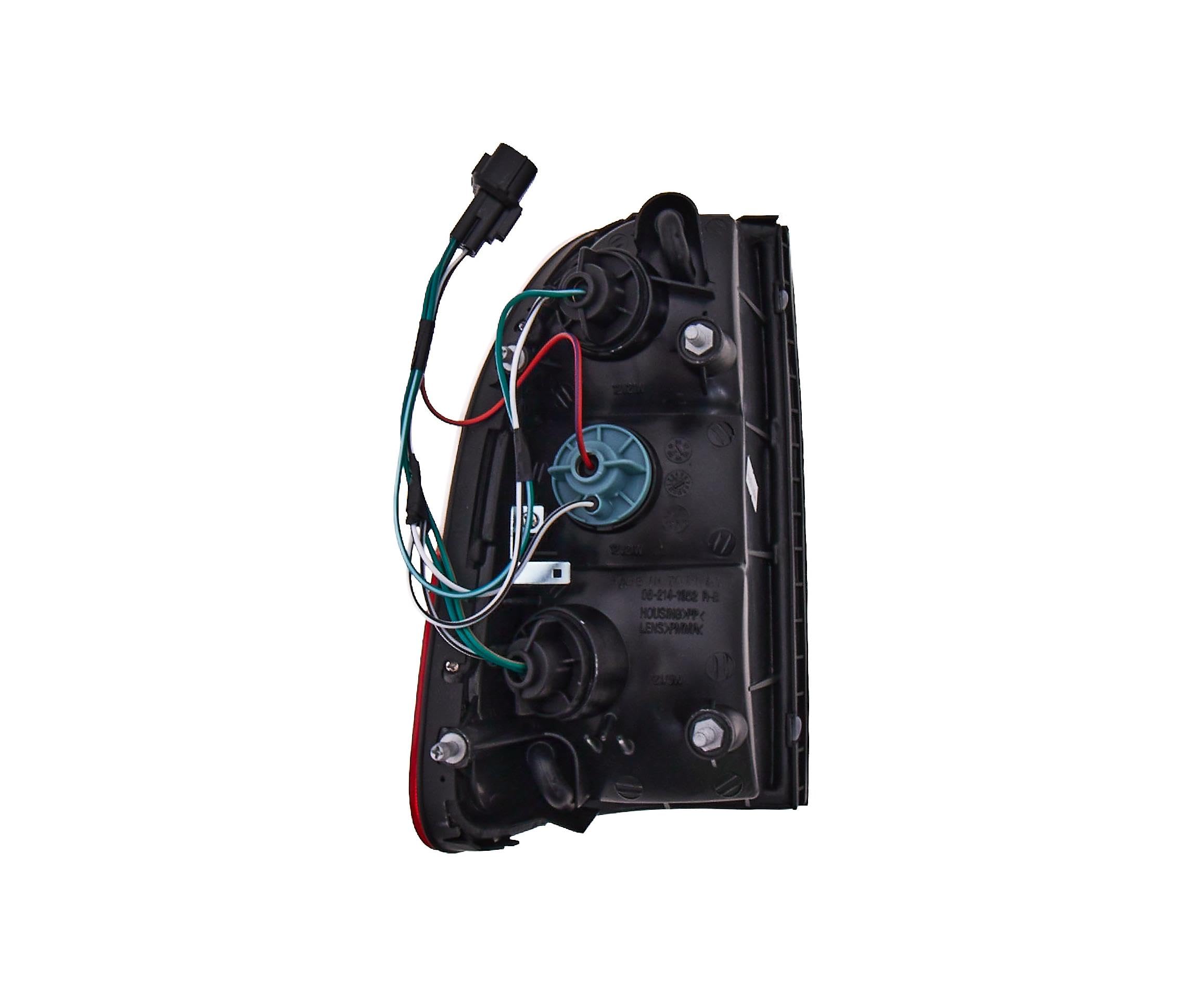 carro LUCES DE LA COLA Derecha Blanco rojo MR109128 adecuado para MITSUBISHI L200 III 2001-2005, (96-), blanco/rojo, CEE