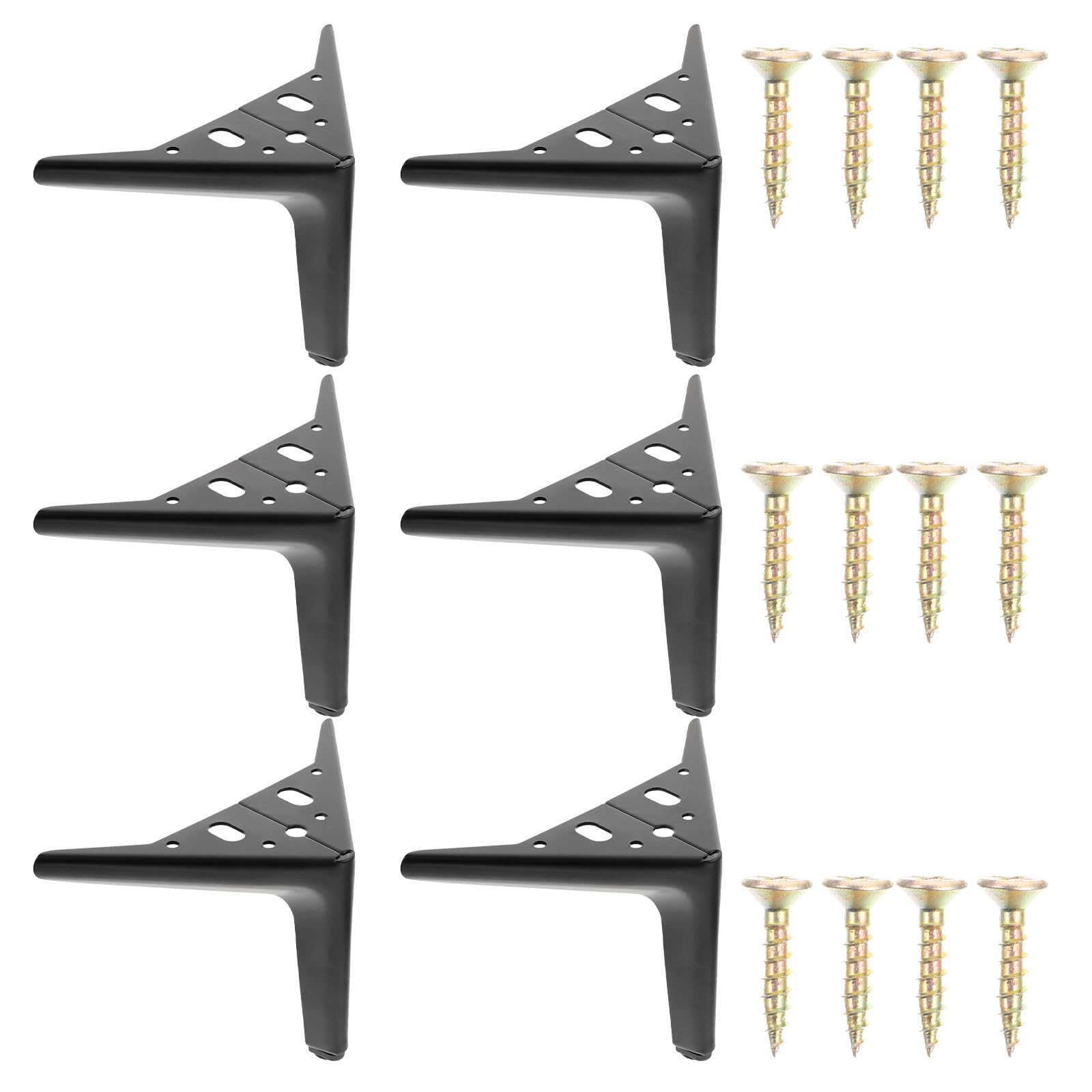 Pieds métalliques de remplacement pour meuble table basse et lit