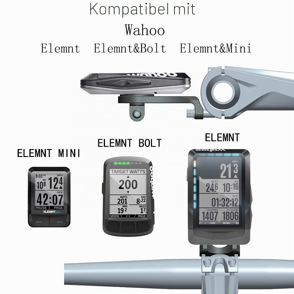 Panmout Best Tek Wahoo Elemnt Bolt Mount Wahoo Halterung für Wahoo Elemnt, Wahoo Elemnt Bolt, Wahoo Elemnt Mini, und Fahrradlicht-Adapter