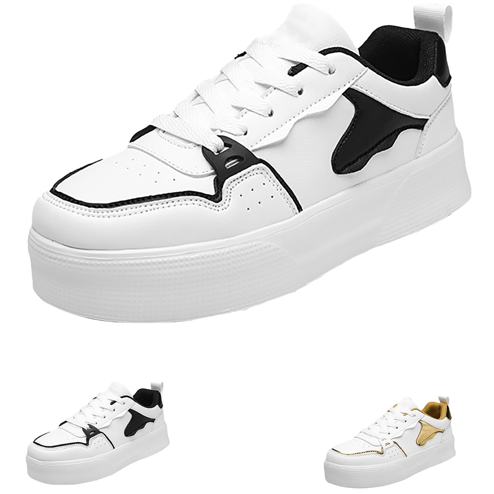 Sneakers Donna Traspirante Scarpe Casual Ammortizzate Antiscivolo per Corsa e Vita Quotidiana Sneakers Donna Comode Nero/Bianco/Grigio/Blu Scuro