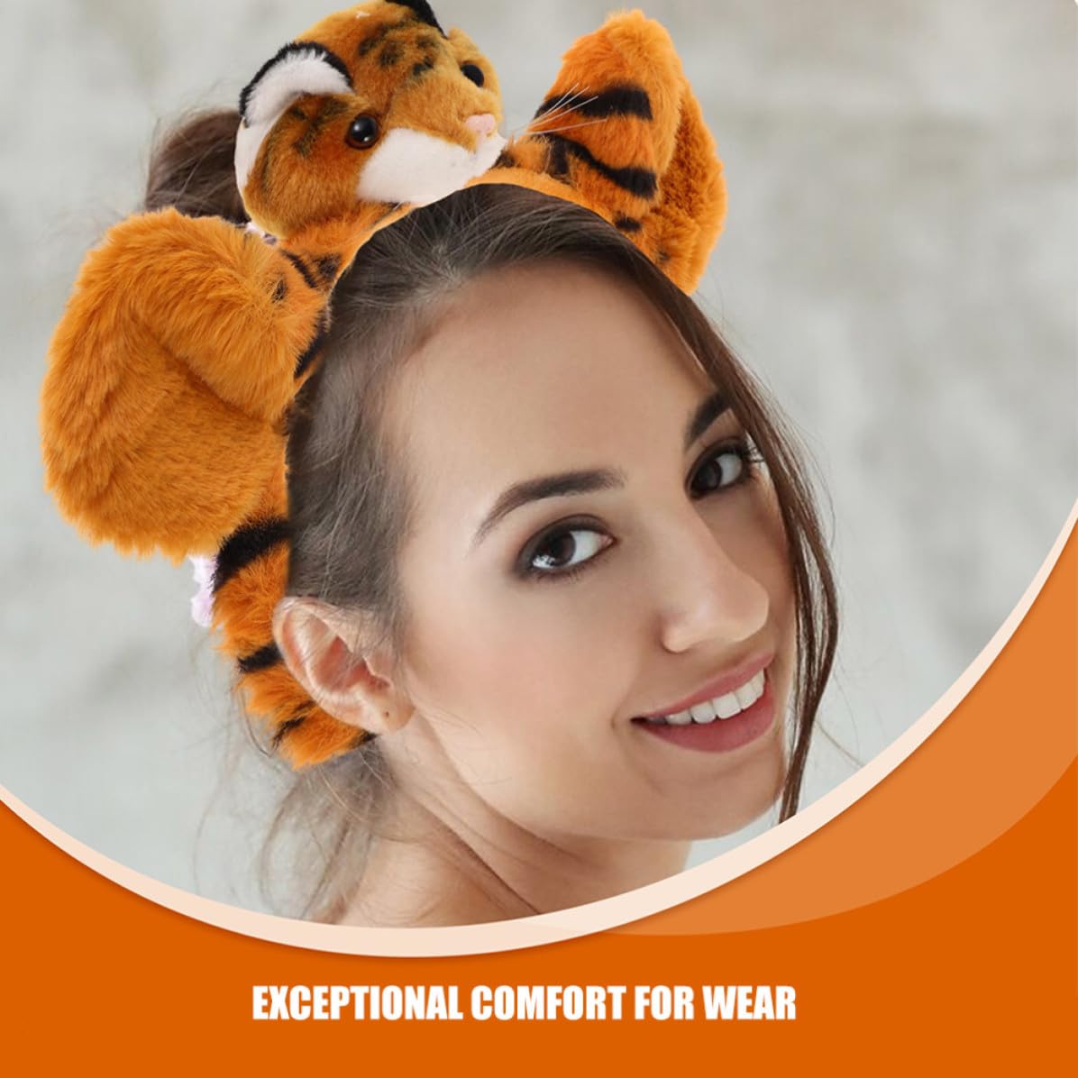 Healvian 10 Pezzi Cerchietto Orecchie di Felino in Peluche per Bambina
