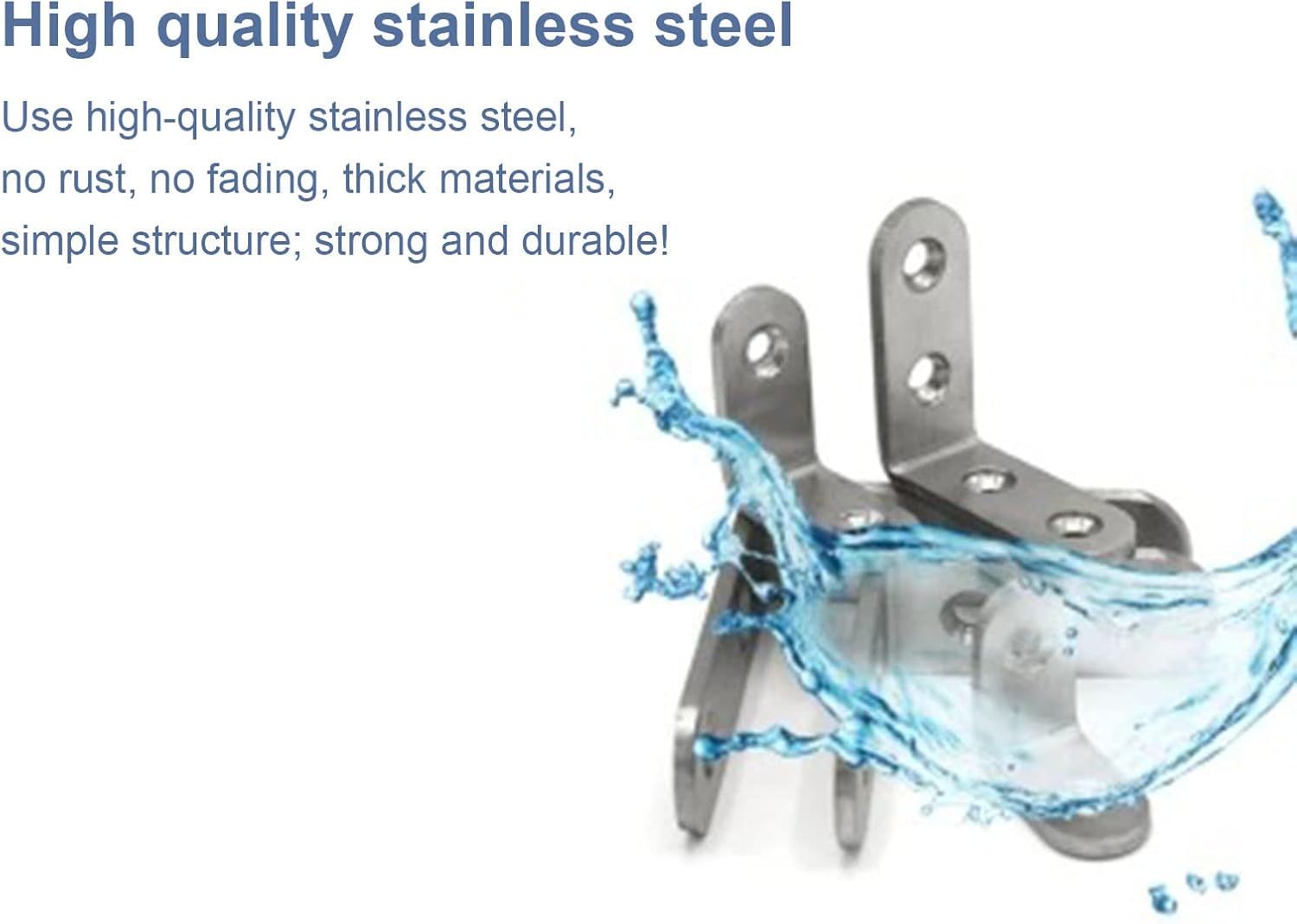 10 PCS Heavy Duty Corner Brace Stainless Steel Joint Right Angle Brackets L Brackets for Shelves for Bench Table Shelf Hinge,f