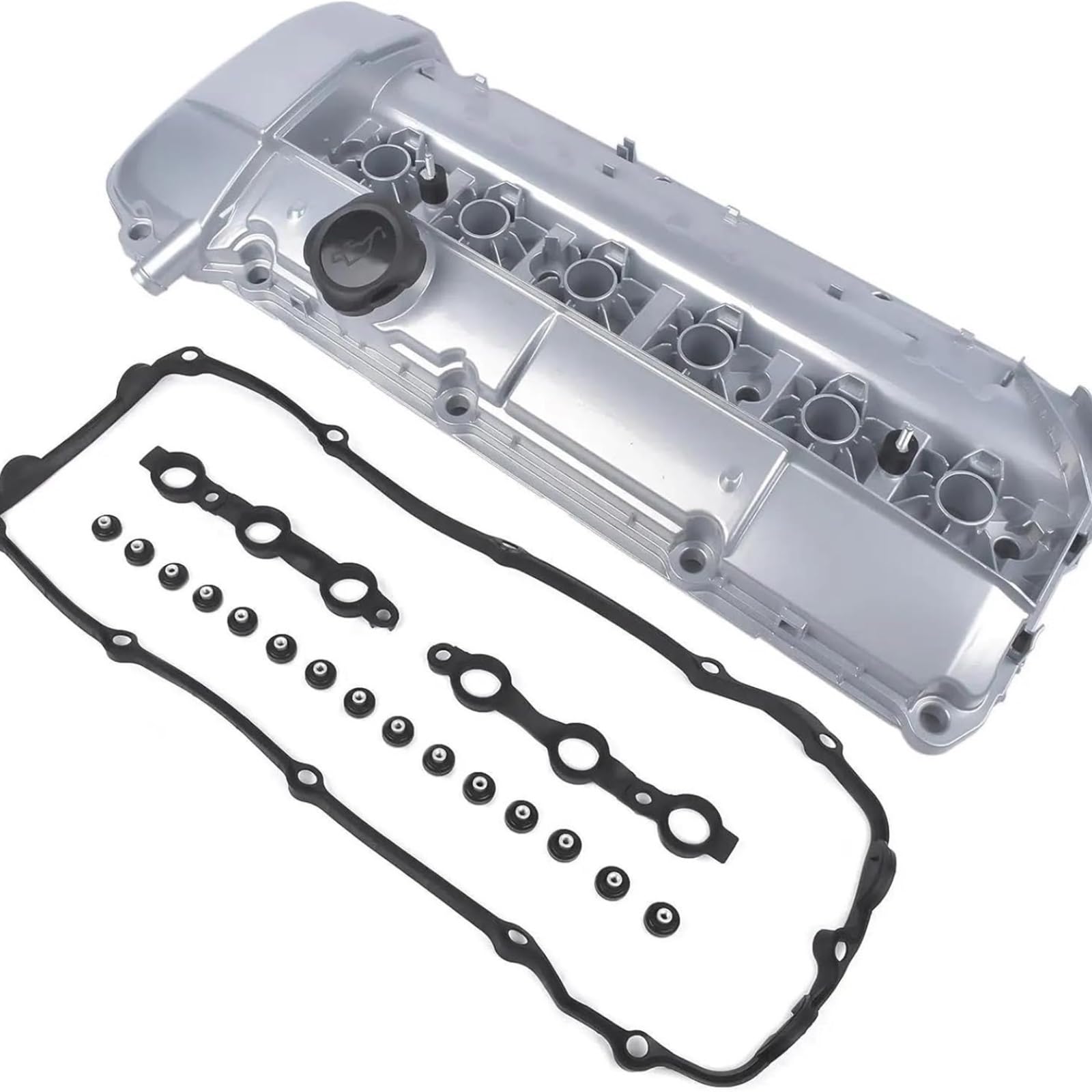 Bouchons de Valve de Pneu pour BMW 2003-2006 Aluminium pour Couvercle de soupape Moteur Joint Boulons Cap pour Couvercle de soupape Moteur