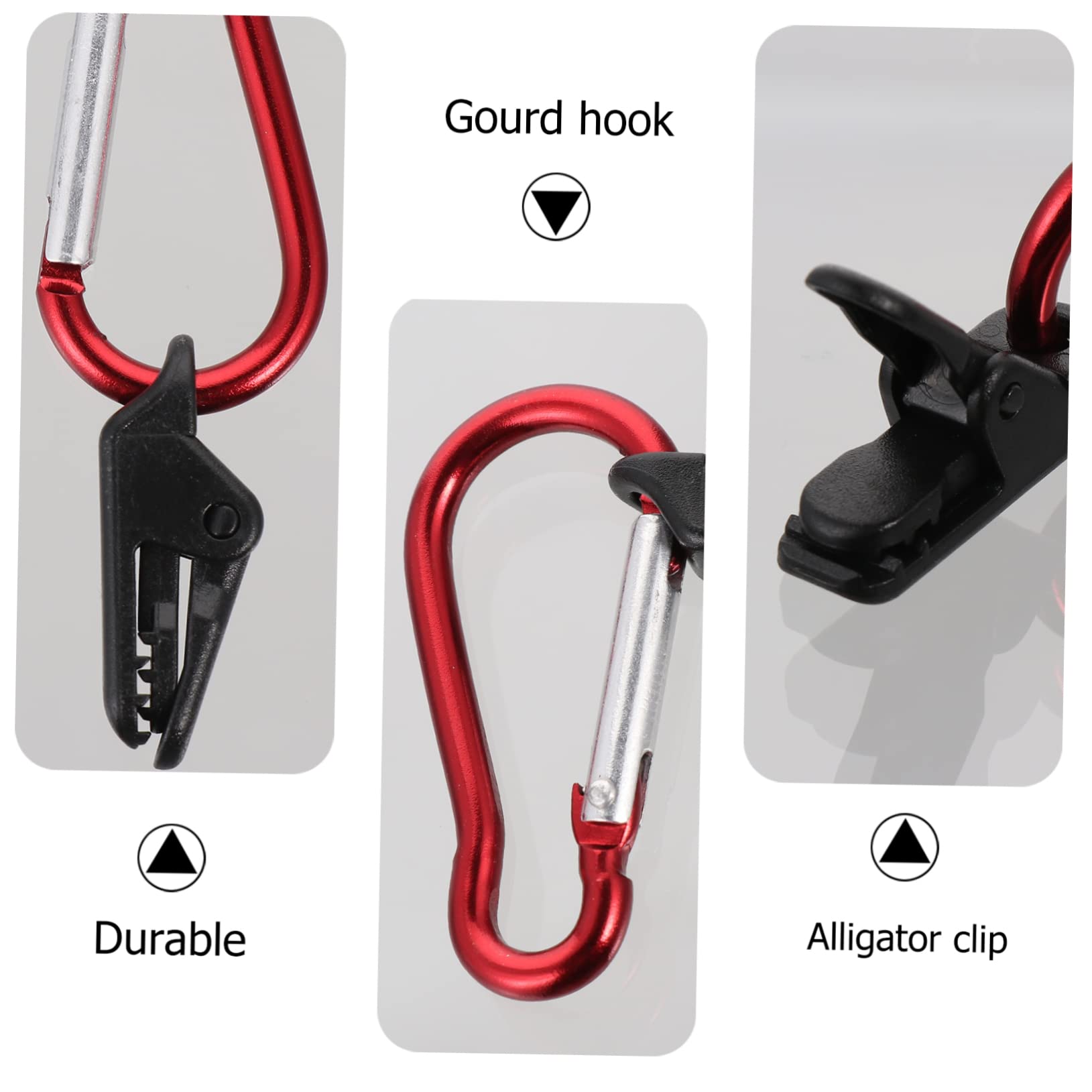 balacoo 20-pack Tent Fixing Clips Windproof Tarp Clips for Camping Tent Pole Holder