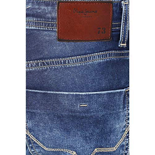 Image of Pepe Mens 5 Pocket Whiskered Effect Jeans