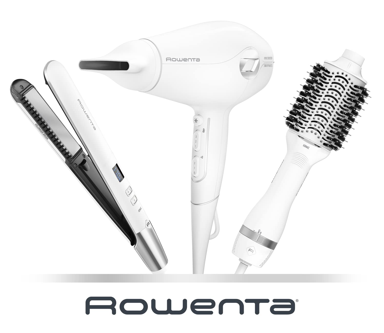 Rowenta Volumizer Heizbürste, entfernt die Wurzeln, trocknet und stylt gleichzeitig, erhöht das natürliche Volumen der Haare, ovale Bürste XL für ein hocheffizientes Styling CF6130F0