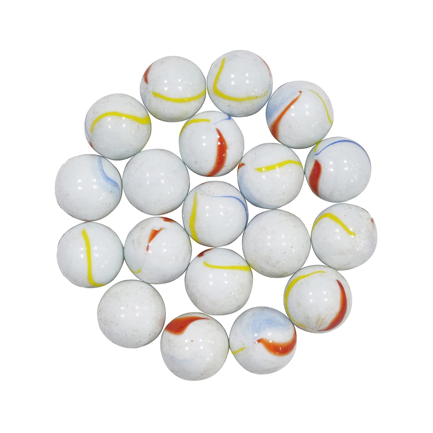 Promote Marble Stone Aquarium Fillers - Round (30 mm, 250gm)| White Base Colored Design (B0B6RC4WKD) Amazon Price History, Amazon Price Tracker