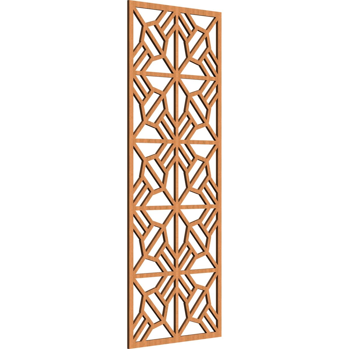 Auburn Decorative Pierced Fretwork Wood Wall Panels, 17 3/8"W x 44 3/8"H x 1/4"T, Cherry