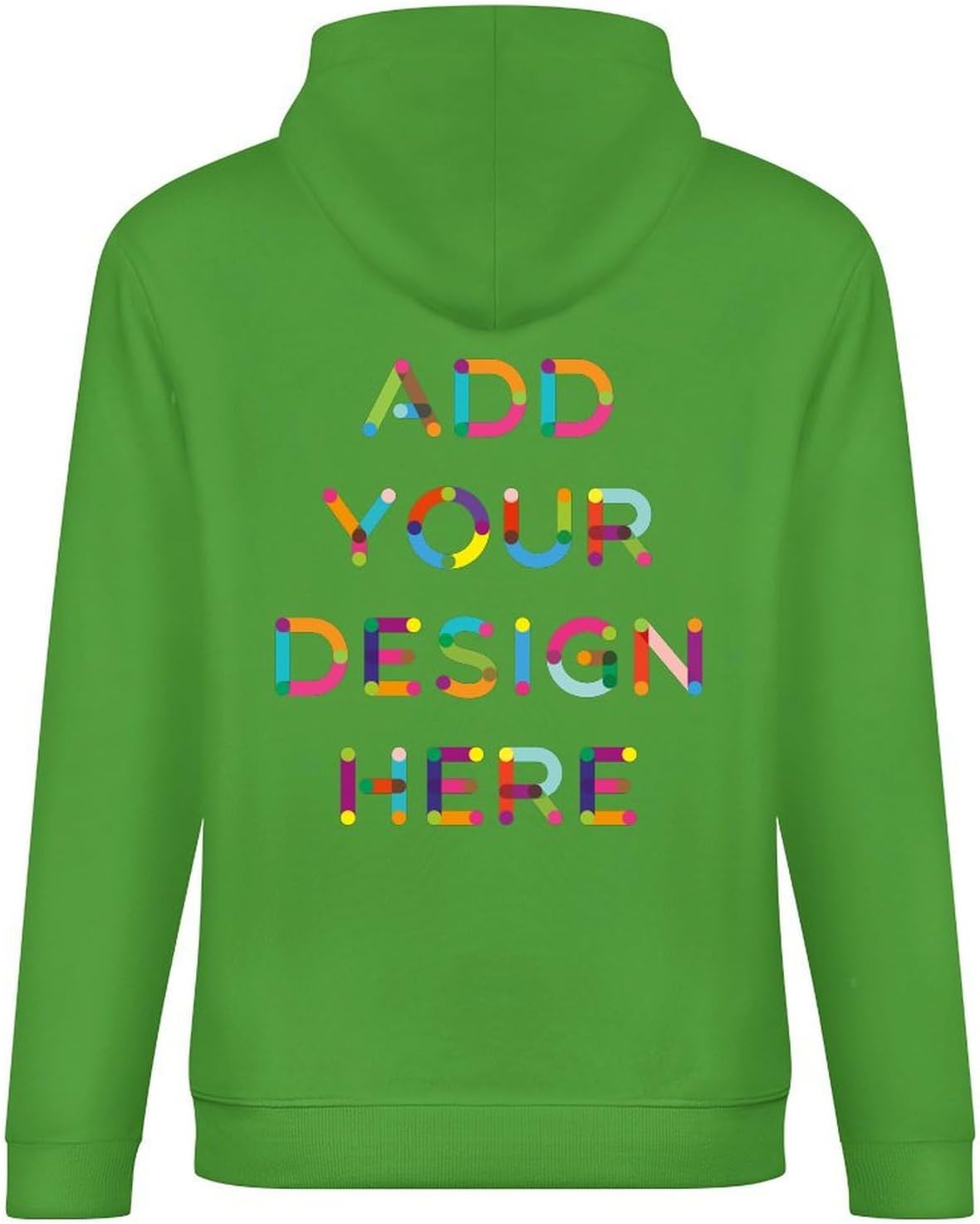 Custom Adult Male Man Boys Pure Cotton Hooded Sweater Add Your Own Image and Text Design Personalized Birthday Gifts for Boyfriend Husband