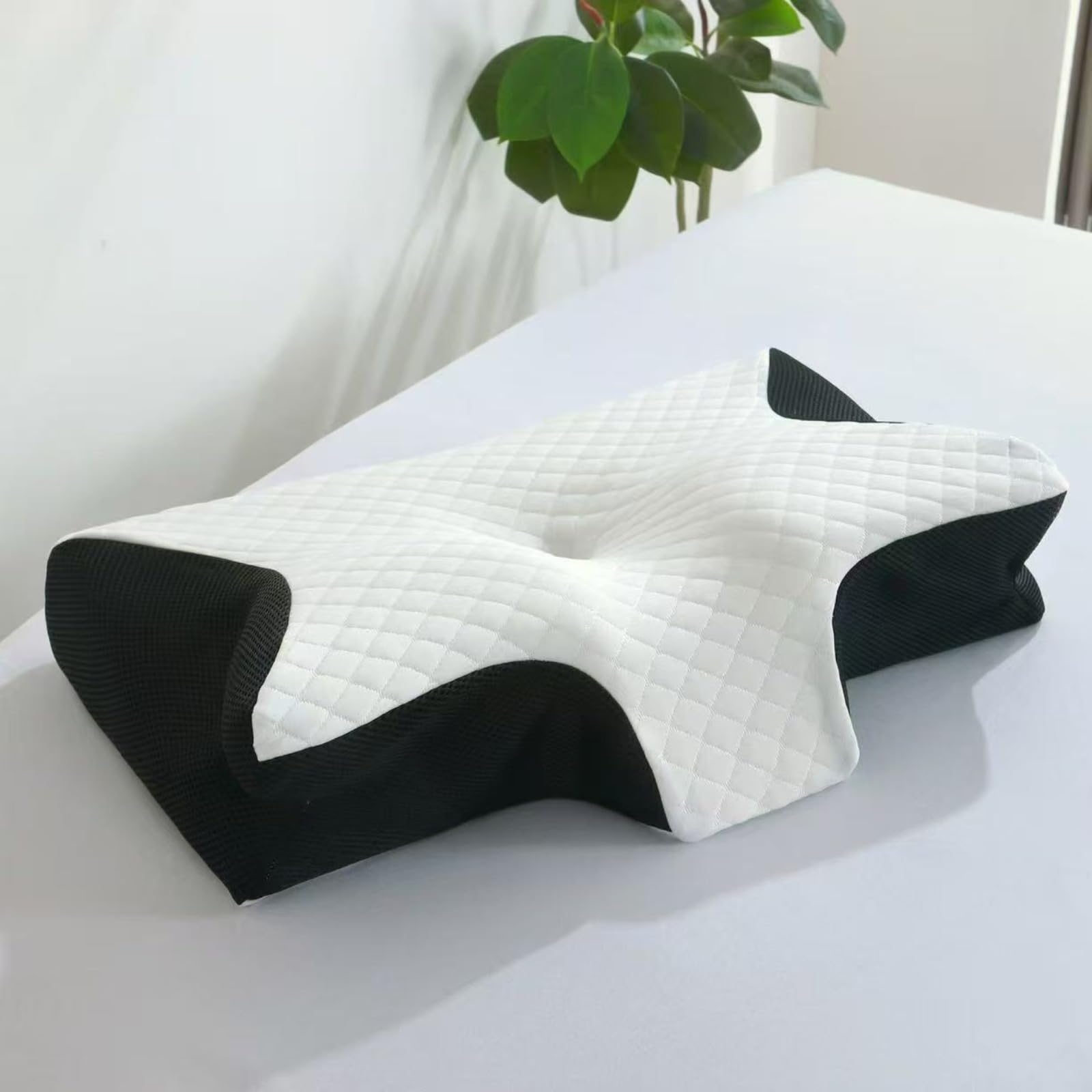 Almohada genérica para apnea del sueño, almohada anticojín para apnea del sueño, ergonómica, espuma con memoria de forma, almohadas antironquidos y apnea posicional
