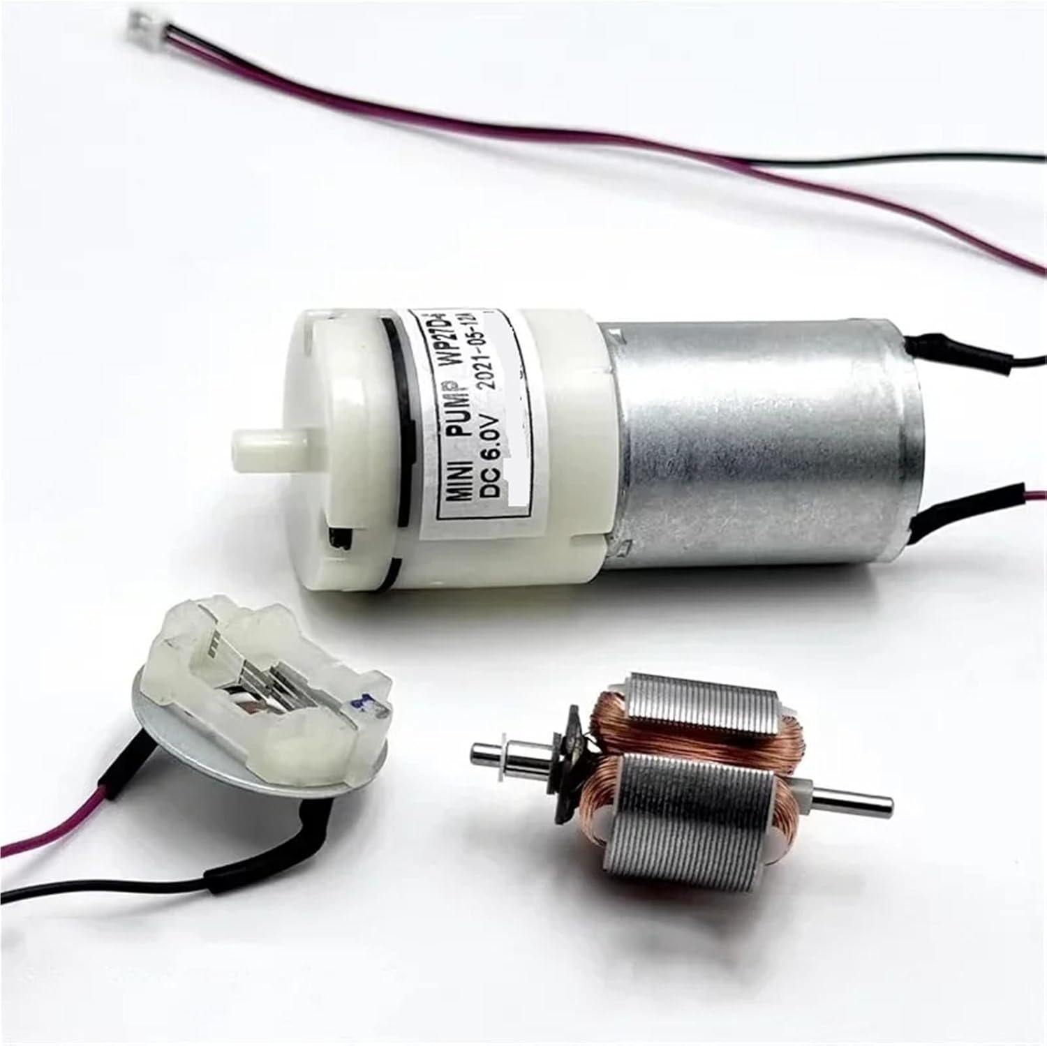 WP27D-6 DC 5V 6V Small Mini 370 Motor Air Pump Oxygen Pump Inflator DIY Electronic Sphygmomanometer Aquarium Fish Tank 1Pcs