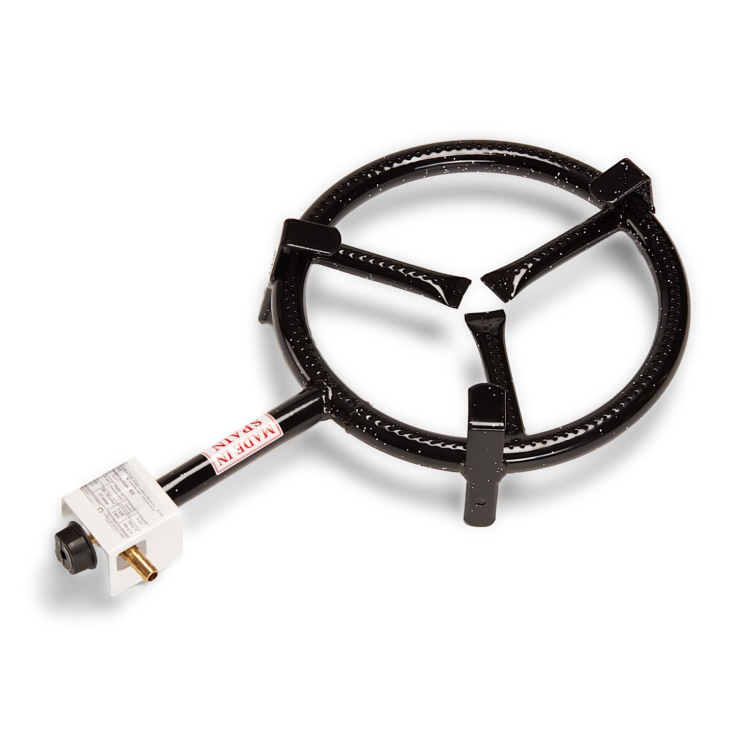Brûleur Paëlla Gaz 40cm COMBOI - Réchaud Butane/Propane Avec Supports - Fabriqué En Espagne - Inclut Recettes