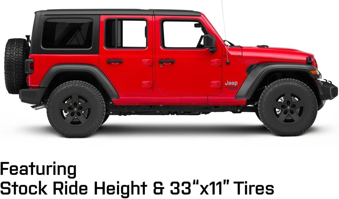 Mammoth Moab Black Wheel; 17x9; -6mm Offset Compatible For 18-25 Jeep Wrangler JL