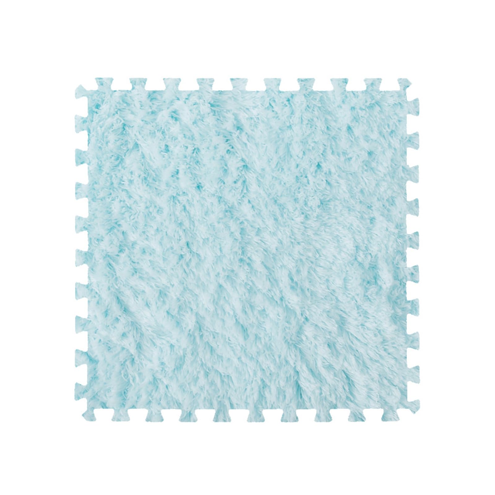 Dywaniki podłogowe Puzzle Płytki piankowe o grubości 1 cm 10 sztuk Antypoślizgowe do pokoju zabaw do salonu Tworzenie bezpiecznego obszaru-Light Blue ||60 x 60 cm/24 x 24 cale