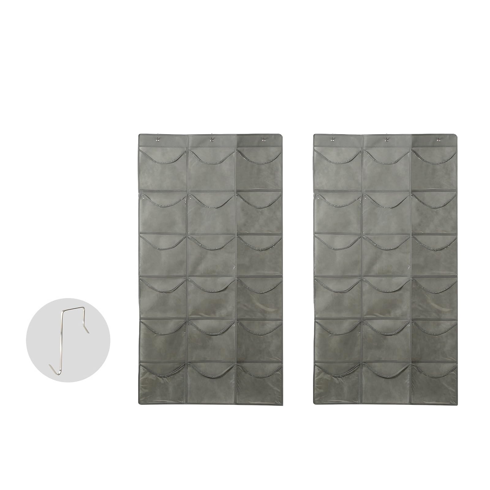 Snorvixre Flexible 18 Section Door Attached Storage Bag in Strong Fabric for Clean and Orderly Living Areas Multi Purpose Planner