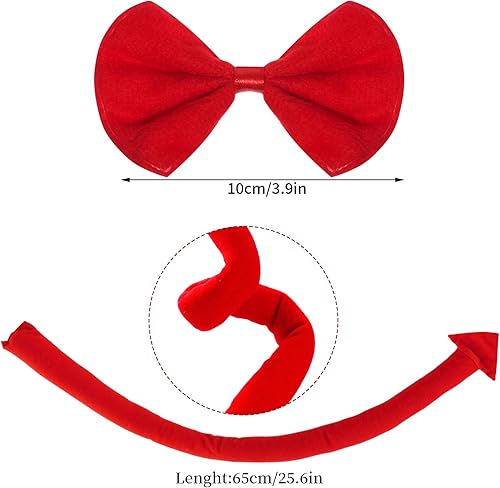 Miniatura 3 de Halloween Devil Costume Tutu Set Devil Horn Headband Tail Bowtie Tutu Skirt Demon Cosplay Dress Up Party Prop
