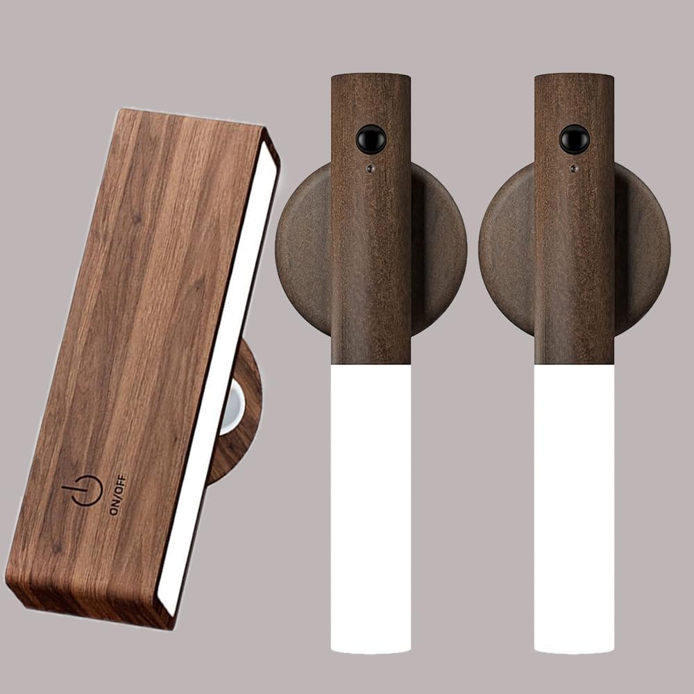 Miebul Battery Operated Wall Sconce, Rechargeable Night Light Wireless