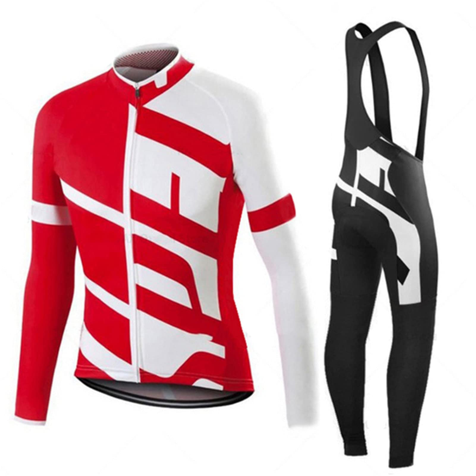 Maillot Ciclismo Invierno Hombre para Hombre con Pantalón Acolchado de Gel 3D Y Culotte con Tirantes + Conjunto de Camiseta de Ciclismo