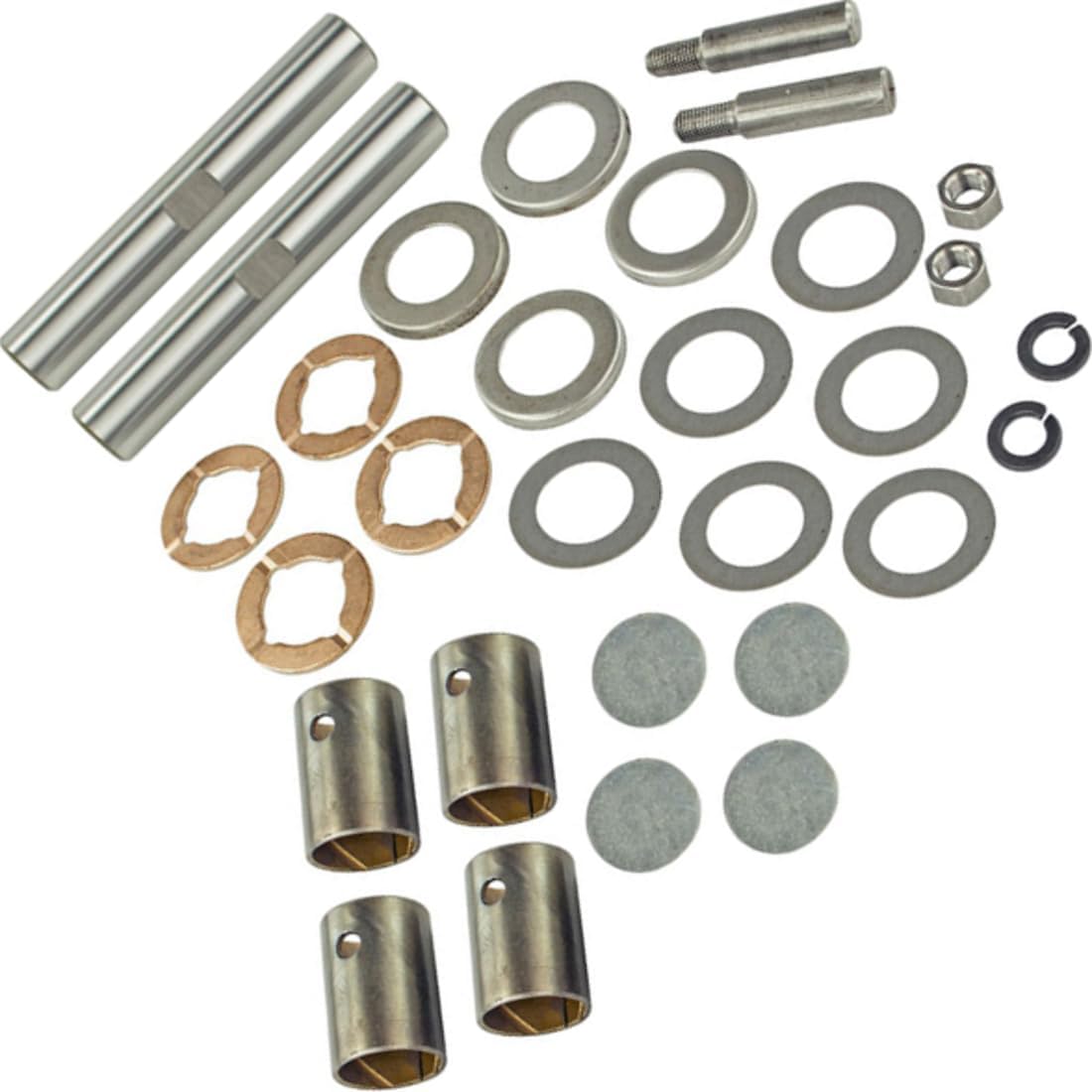 Steering King Pin Set Front fits GMC 150,250,300,3500,B3500 1955 1956 1957 1958 1959 1960 1961 1962 1963 1964 1965 1966 Replacement 3854008, 3720696 1Pcs