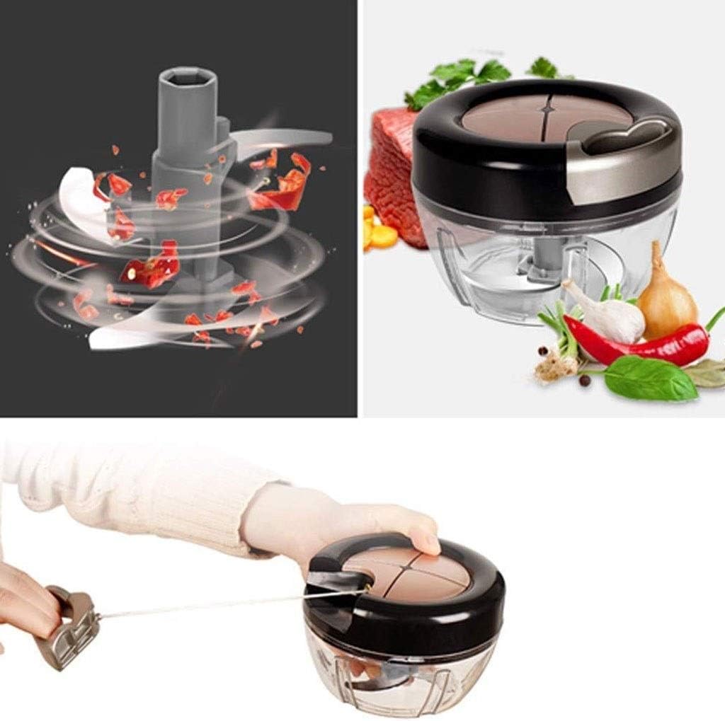Food Processor, Household Electric Meat Grinder, Stainless Steel Meat Grinder, Meat, Vegetable, Fruit and Nut Grinder (12.5 * 9 * 9CM)