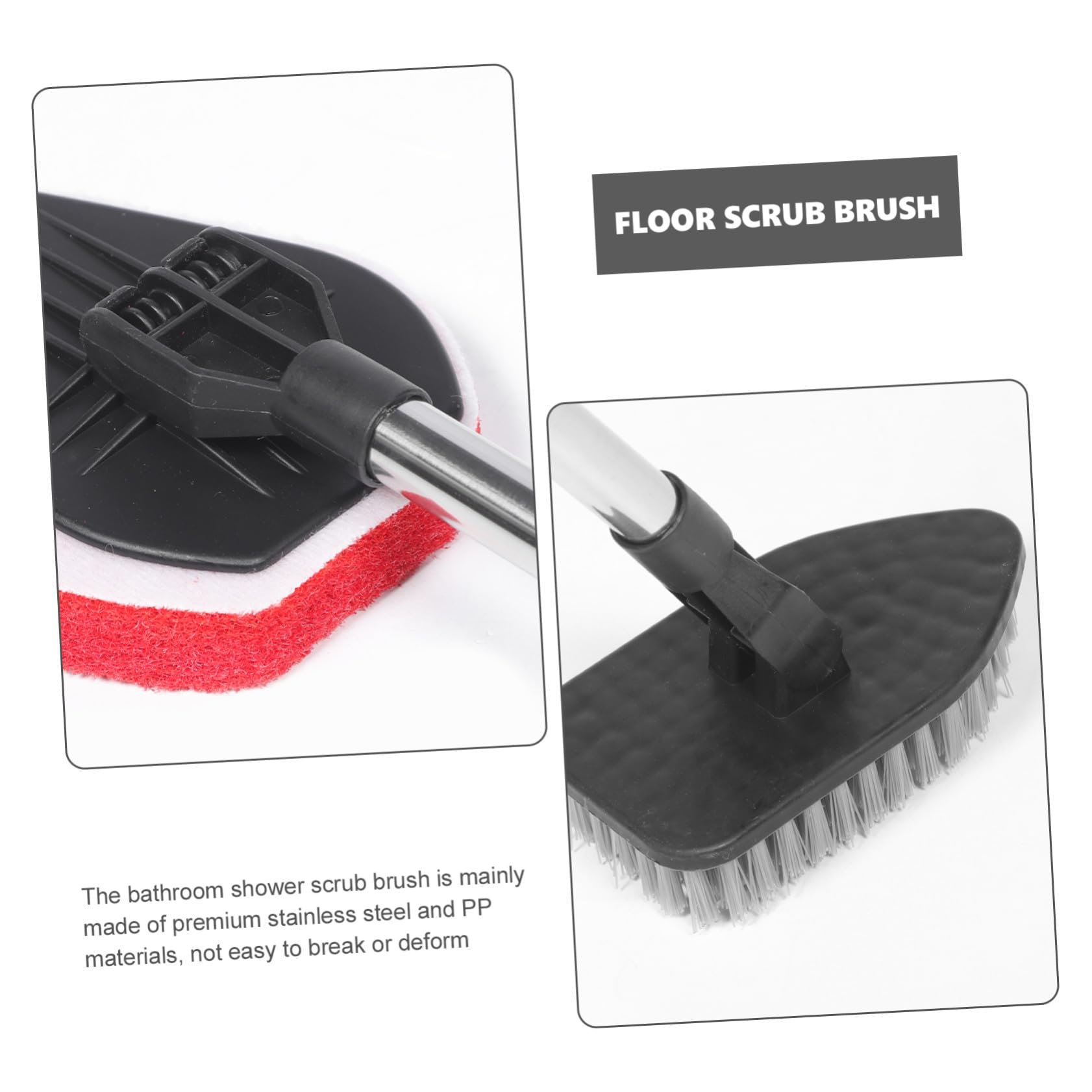 Cepillo de Limpieza Multiusos para Fregar Suelos de Baño con Mango Extensible para Suelos de Ducha y Juntas Cepillo Fregador de Baño