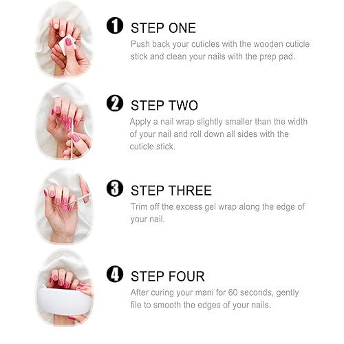 Miniatura 6 de 20 tiras de uñas de gel semicuradas, calcomanías de arte de esmalte de uñas reales, calcomanías de uñas de gel de Navidad, funcionan con cualquier